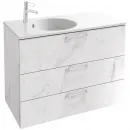 Тумба белый мрамор 100 см Jacob Delafon Odeon Rive Gauche EB2534-R5-NR4