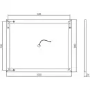 Комплект мебели дуб табачный 101,5 см Vincea Gio VMC-2G100TO + VBS-13100 + VLM-2B100