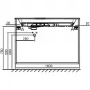 Тумба белый матовый 100 см Jacob Delafon Odeon Rive Gauche EB2534-R7-M49