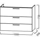 Тумба белый матовый 100 см Jacob Delafon Odeon Rive Gauche EB2534-R6-M49