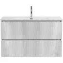 Тумба под раковину BelBagno Uno UNO-MINI-1000-2C-SO-BO 100 см, подвесная, белый матовый