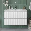 Тумба под раковину BelBagno Uno UNO-MINI-1000-2C-SO-BO 100 см, подвесная, белый матовый