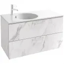 Тумба белый мрамор 100 см Jacob Delafon Odeon Rive Gauche EB2524-R6-NR4