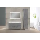 Комплект мебели бетон 100 см Vincea Vico VMC-2V100BT + VCB-2VP100W + VLM-2A100