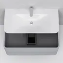 Тумба с раковиной серый шелк глянец 100 см Am.Pm Sensation M30FHX1002FG + M30WPC1001WG