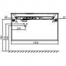 Тумба белый матовый 100 см Jacob Delafon Odeon Rive Gauche EB2554-R5-M49