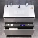 Тумба с раковиной серый матовый 100,8 см Am.Pm Inspire 2.0 M50AFHX1003EGM + M50AWPX1001WG