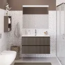 Тумба под раковину BelBagno Uno UNO-MINI-1000-2C-SO-СO 100 см, подвесная, бежевый матовый