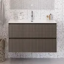 Тумба под раковину BelBagno Uno UNO-MINI-1000-2C-SO-СO 100 см, подвесная, бежевый матовый
