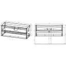 Комплект мебели дуб винтаж 121,5 см Vincea Mia VMC-2MC120VO + VBS-13120 + VLM-2K120
