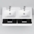Тумба с раковиной белый глянец 121 см Am.Pm Spirit V2.0 M70AFHD1202WG + M70AWCD1202WG