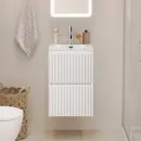 Тумба под раковину BelBagno Uno UNO-MINI-400-2C-SO-BO 40 см, подвесная, белый матовый