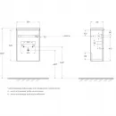 Тумба Stone 39,4 см BelBagno Pietra PIETRA MINI-400-1A-SO-PT-R