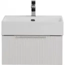 Тумба под раковину Cezares Premium 55411 50,4 см, подвесная, Plisse Bianco Opaco