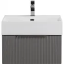 Тумба под раковину Cezares Premium 55414 50,4 см, подвесная, Plisse Grigio Nuvola