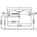 Тумба белый 57 см Jacob Delafon Odeon Up EB877-N18