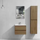 Комплект мебели дуб табачный 60 см Vincea Luka VMC-2L600TO + VCB-13600W + VLM-2J600