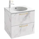 Тумба белый мрамор 60 см Jacob Delafon Odeon Rive Gauche EB2520-R8-NR4