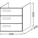 Тумба белый глянец 59,5 см Jacob Delafon Rythmik EB1307-G1C