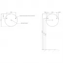 Зеркало 70x70 см Salini Ombra 27M0370BH
