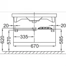Тумба белый глянец 67 см Jacob Delafon Odeon Up EB860-G1C