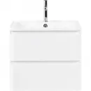 Тумба Bianco Lucido 69,6 см BelBagno Albano ALBANO-700-2C-SO-BL
