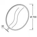 Зеркало 70x70 см Jacob Delafon Apparence EB1438-NF