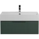 Тумба под раковину Cezares Premium 55420 70,4 см, подвесная, Plisse Verde Opaco