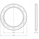 Зеркало 76x76 см золотой Migliore 30584