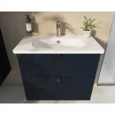 Тумба с раковиной темно-синий матовый 80,5 см Vitra Root Groove 69441