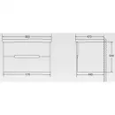 Тумба Bianco Lucido 77 см BelBagno Luxury/Soft LUXURY/SOFT-800-2C-SO-BL-P