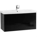 Тумба Nero Lucido 76,2 см BelBagno Marino MARINO-CER-800-2C-SO-NL-P