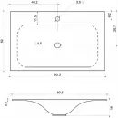Комплект мебели темное дерево 80,5 см Vincea Fine VMC-2F800RW + VCB-1F800W + VLM-2A800