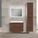 Комплект мебели темное дерево 81 см Vincea Norma VMC-2N800RW + VCB-2N800W + VLM-2B800