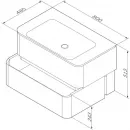 Тумба серый шелк глянец 80 см Am.Pm Sensation M30FHX0802FG