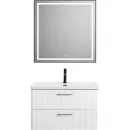 Тумба под раковину BelBagno Due DUE-800-2C-SO-BL-P 80,6 см, подвесная, Bianco Lucido