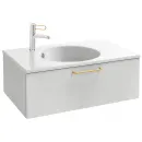 Тумба белый глянец 80 см Jacob Delafon Odeon Rive Gauche EB2515-R8-G1C