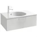 Тумба белый глянец 80 см Jacob Delafon Odeon Rive Gauche EB2515-R6-G1C