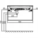 Тумба белый глянец 80 см Jacob Delafon Odeon Rive Gauche EB2512-R9-G1C