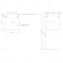 Зеркало 80x90 см Salini Ombra 27M018090BH