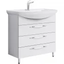 Комплект мебели белый глянец 87 см Aqwella Allegro Agr.01.08/3 + 4620008197357 + MC.04.08