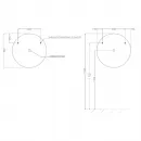 Зеркало 90x90 см Salini Ombra 27M0390BH