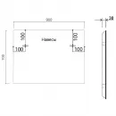 Комплект мебели дуб винтаж 90 см Vincea Mia VMC-2MA900VO + VCB-3M900B + VLM-3VN900