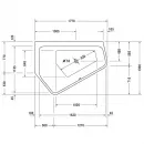 Акриловая ванна 177x130 см L Duravit Paiova 5 700394000000000