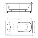 Акриловая ванна 170x75 см Aquatek Лея LEY170-0000045