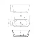 Акриловая ванна 180x80 см Vincea VBT-421-1800