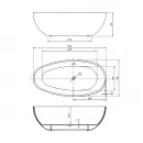 Акриловая ванна Vincea VBT-422-1800 180x90 см, отдельностоящая, белый