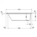 Акриловая ванна 170x70 см Duravit Starck 700334000000000