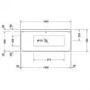 Акриловая ванна 160x70 см L Duravit P3 Comforts 700371000000000
