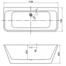 Акриловая ванна Aquatek Элегия AQ-113775Wt 170x75 см, белый